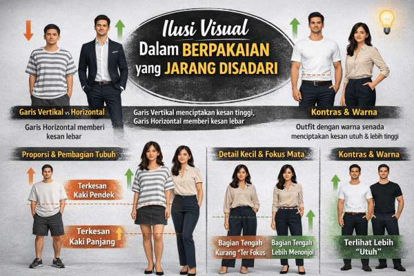8 Ilusi Visual dalam Berpakaian yang Jarang Disadari