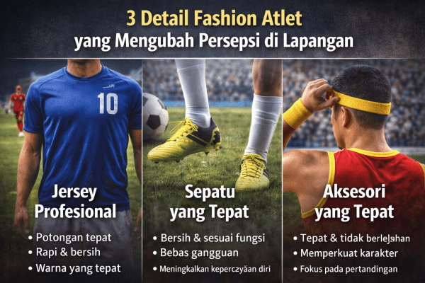 3 Detail Fashion Atlet yang Mengubah Persepsi di Lapangan