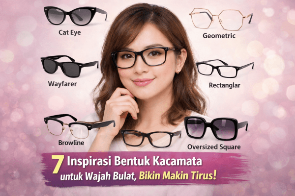 7 Inspirasi Bentuk Kacamata untuk Wajah Bulat, Bikin Makin Tirus!