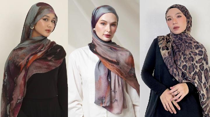 Pashmina Motif Minimalis dan Artistik