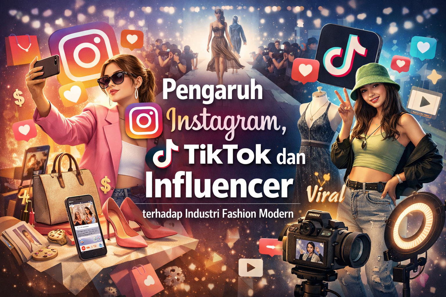 Pengaruh Instagram, TikTok dan Influencer terhadap Industri Fashion Modern