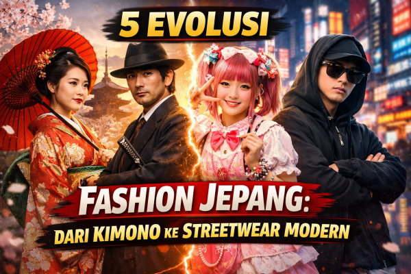 5 Evolusi Fashion Jepang: Dari Kimono ke Streetwear Modern