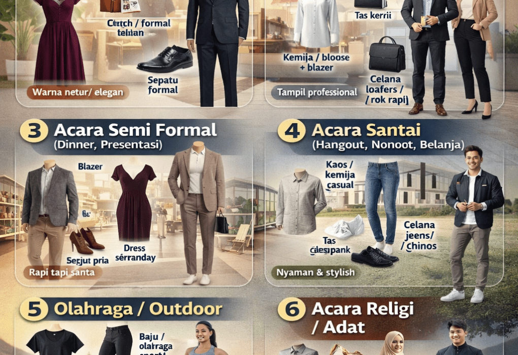 Cara Memilih Pakaian yang Cocok untuk Berbagai Acara