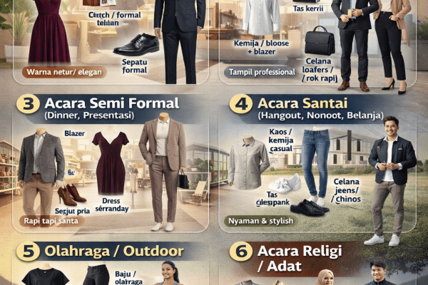 Cara Memilih Pakaian yang Cocok untuk Berbagai Acara