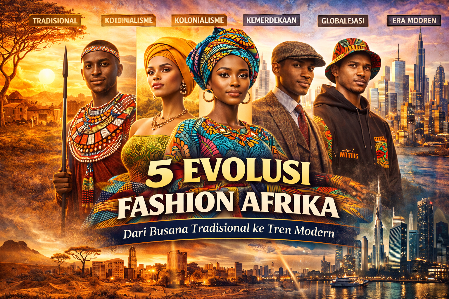 5 Evolusi Fashion Afrika: Dari Busana Tradisional ke Tren Modern