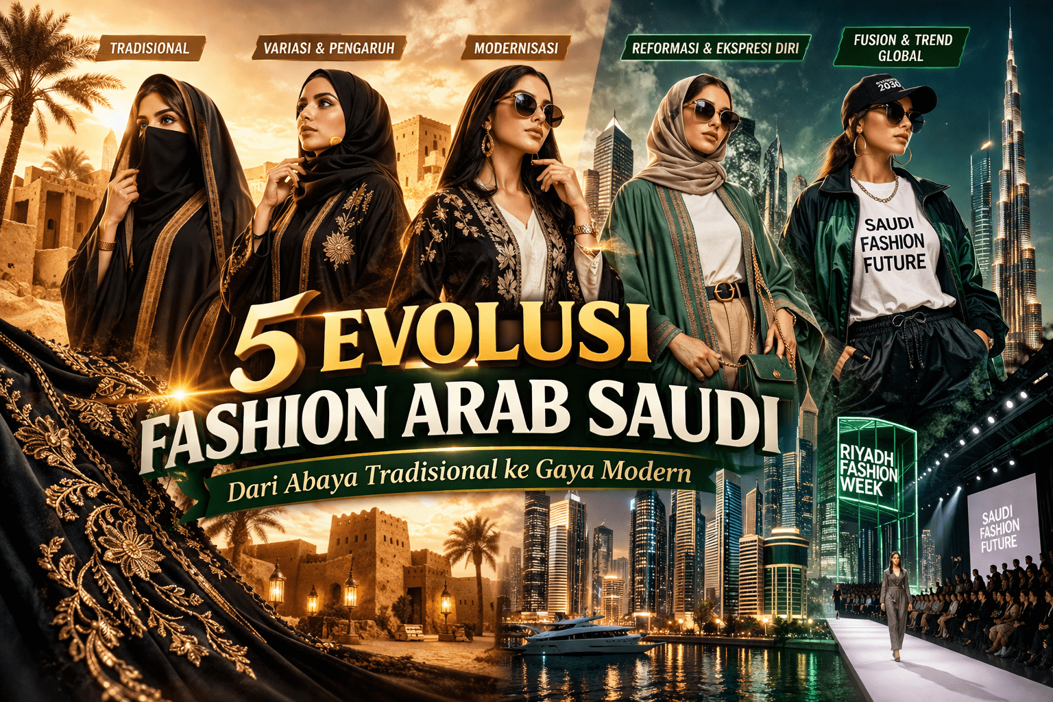 5 Evolusi Fashion Arab Saudi: Dari Abaya Tradisional ke Gaya Modern